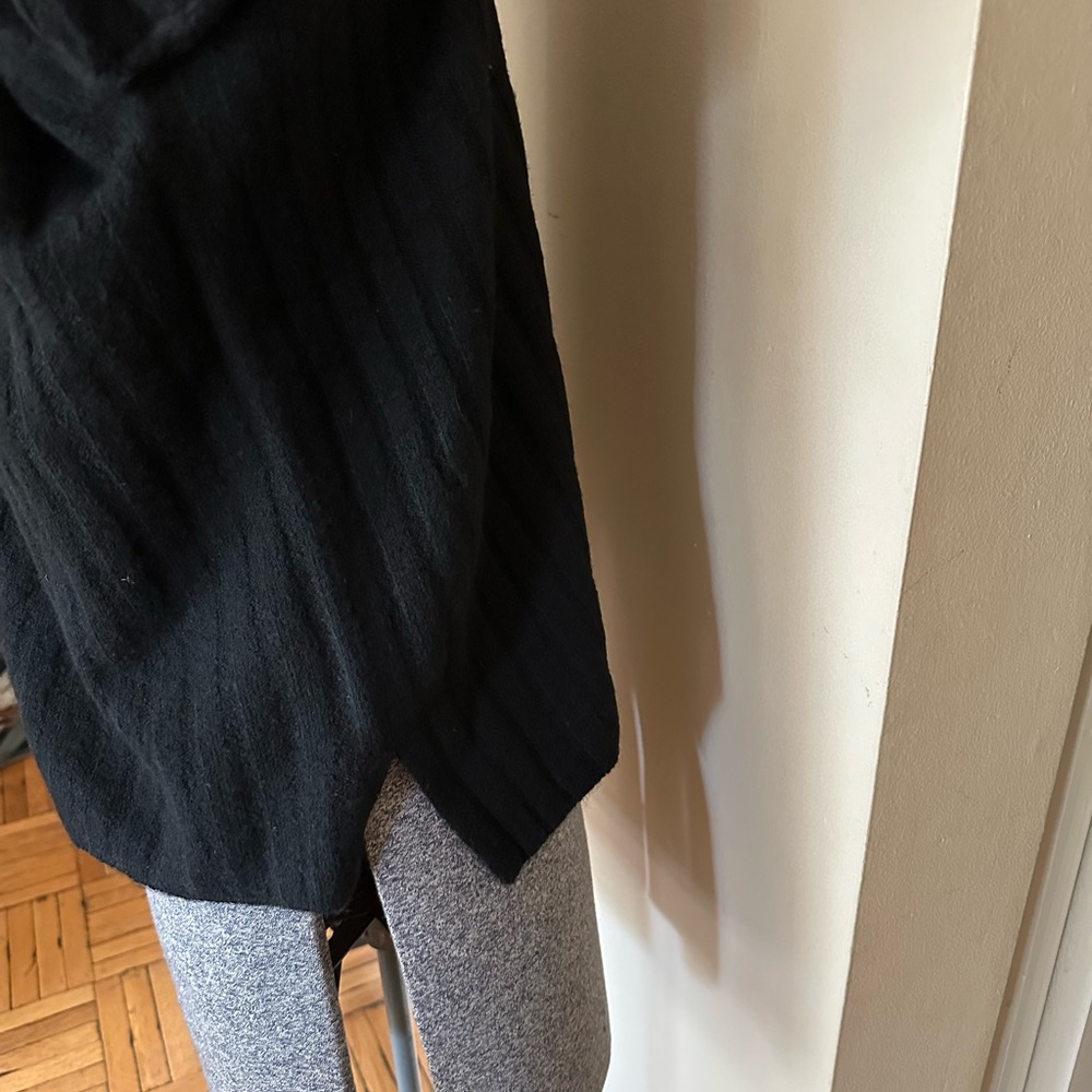 Sweet Romeo Black Ribbed Sweater - Picture 3 of 5